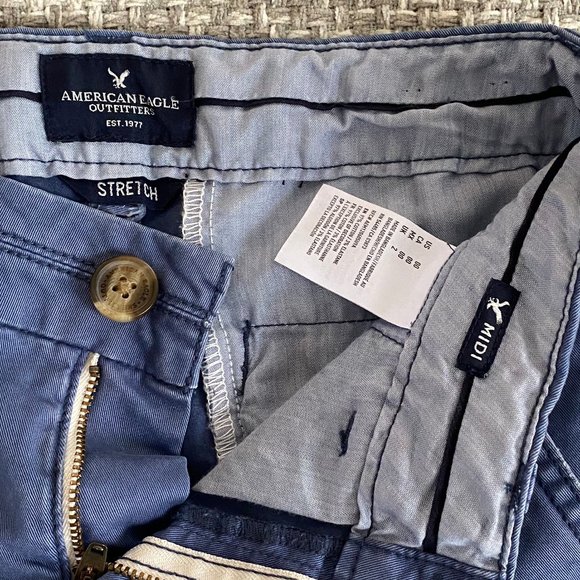 American Eagle Twill Stretch Shorts, Sz 00 - Picture 3 of 6